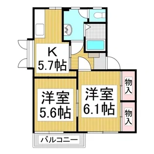 ベル・メゾン西河原 C棟【1階】の間取り