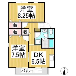 ハイカムール神田 C棟【1階】の間取り