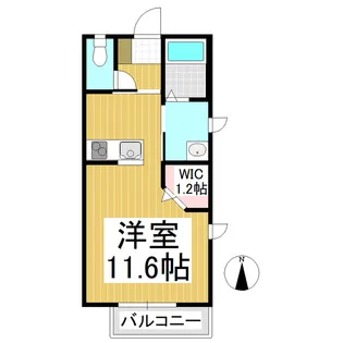 メゾンやよいA【1階】の間取り