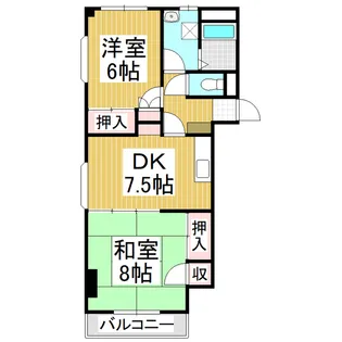 カーサスズキ【3階】の間取り