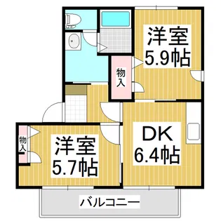 ラフィネU【1階】の間取り