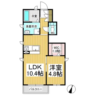 シャーメゾンきぼう【101号室】の間取り