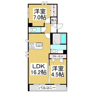 アルボレガーロ【3階】の間取り