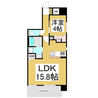 アヴァンセ東口【2階】の間取り