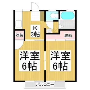 柳町ハイツ【1階】の間取り