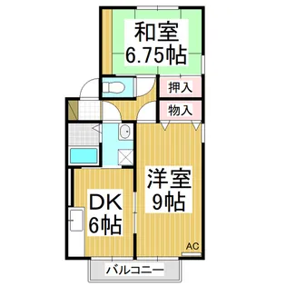 グレイス・ランド A棟【2階】の間取り