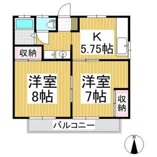 ササバラハウス【2階】の間取り