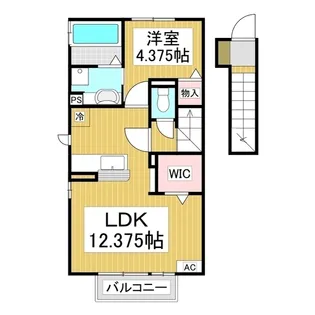 リサイア稲田【2階】の間取り