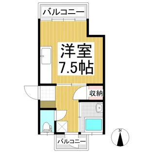 ハイツ前田(三才)【2階】の間取り