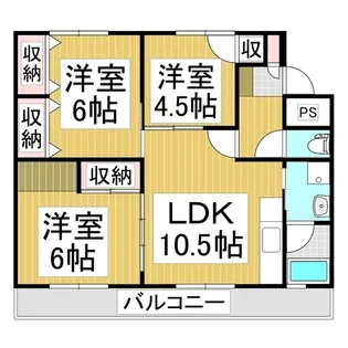 サンライト高田【1階】の間取り