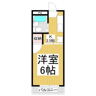 アイリス若里【3階】の間取り