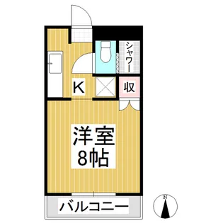 ハイツナリタ【3階】の間取り