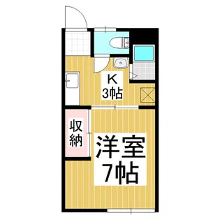 旭ハイツ【2階】の間取り