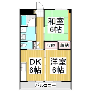宮尾ハイツ【5階】の間取り