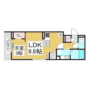 セルメイユール【3階】の間取り