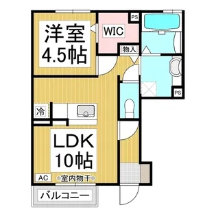 エレンシア風間 B【1階】の間取り