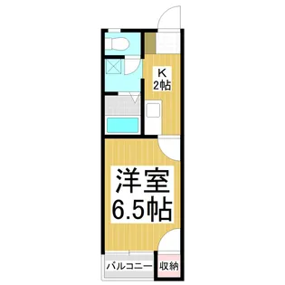 妻科ハイツ【1階】の間取り