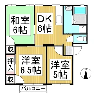 サニーコート【1階】の間取り