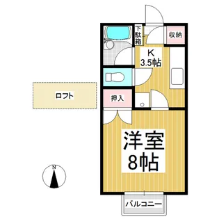 ファンタジー21 D棟【1階】の間取り