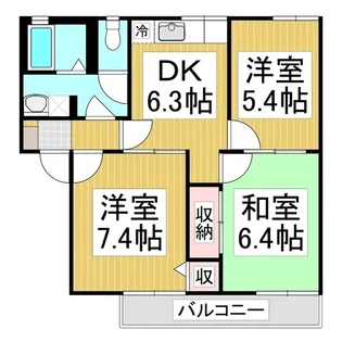 ディアス長崎【2階】の間取り