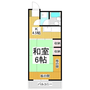 クーフナガノ【9階】の間取り