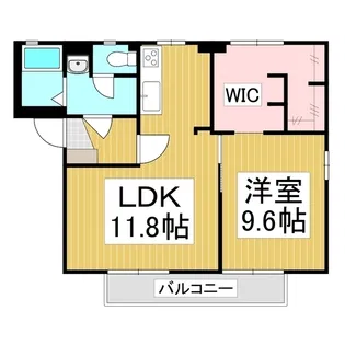 クレセントⅠ【1階】の間取り