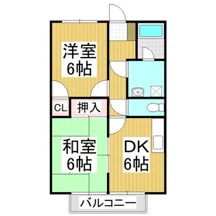 サープラス・スリーM B棟【2階】の間取り
