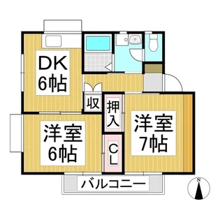 メゾン・ド・ローゼ【2階】の間取り