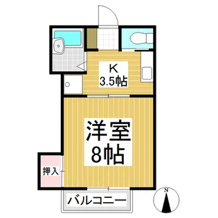 グリーンハイツYM【1階】の間取り