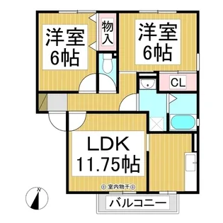 ロイヤル・ウイング D棟【1階】の間取り