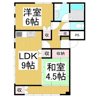 ハイツ新井【2階】の間取り