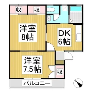 シャンド井原【1階】の間取り