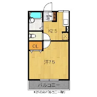 フリッシュドルフB【2階】の間取り