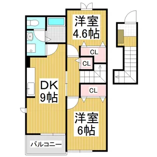 ビアヌーレ・ラム【2階】の間取り