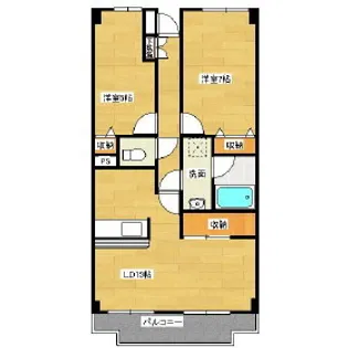 栄光マンション【1階】の間取り