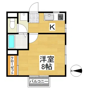 JKコーポ【2階】の間取り