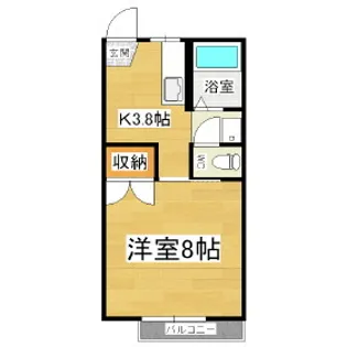 フォーブルジョイ B棟【1階】の間取り