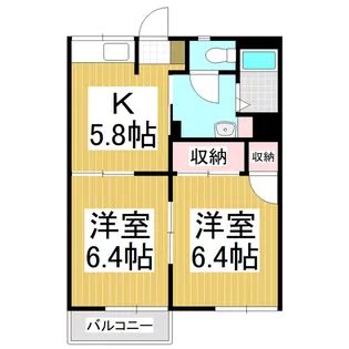 フォーブルみたけ【2階】の間取り