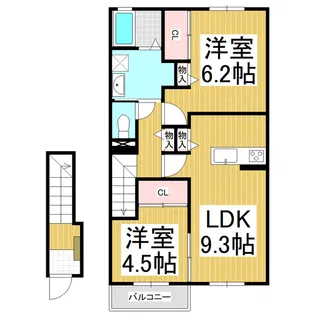JJハイム【2階】の間取り