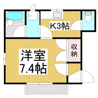 メゾン・アプリコット【1階】の間取り