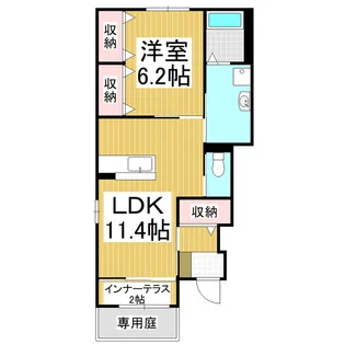 エル・ピソR【1階】の間取り