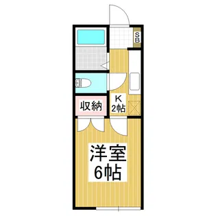 エビスハイツ【2階】の間取り