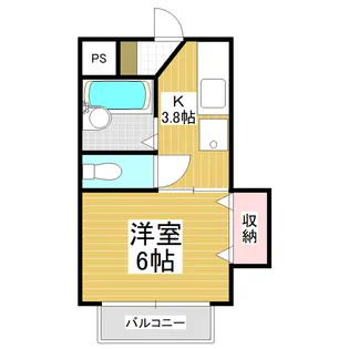 コーポリコ【102号室】の間取り