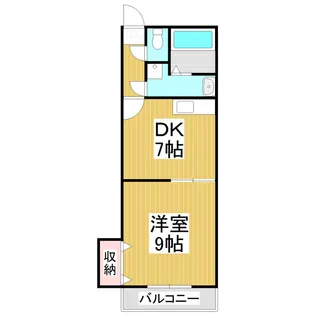 ロイヤルマンションスミオ【2階】の間取り