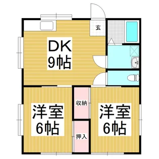 ハイツOHBAYASHI【2階】の間取り