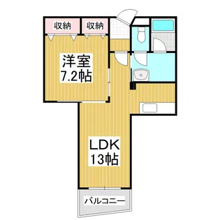 グランコート東和・安曇野 B棟【1階】の間取り