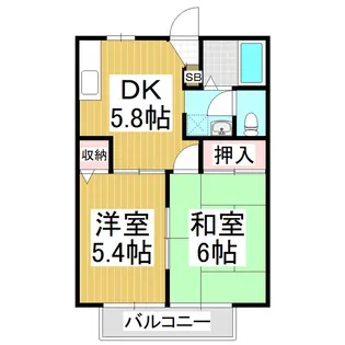 フレグランスファースト【1階】の間取り