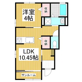 フェリーチェ北大町B【1階】の間取り