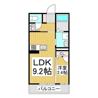 ハイムメゾンLS笹部【2階】の間取り