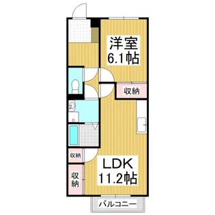 サープラス桜【2階】の間取り